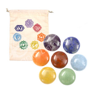 Polished Plain Chakra Pebbles Set of 7