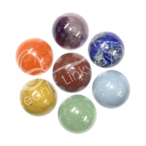 Polished Chakra Stones Marble Set of 7