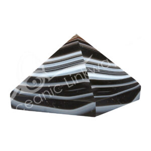 Polished Banded Black Onyx Pyramid