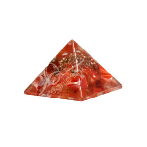 Carnelian in Orgone Pyramid