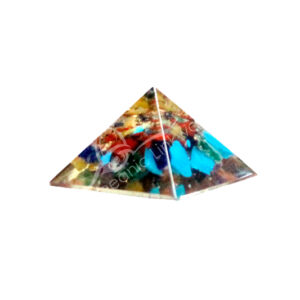 Mixed Stones in Orgone Pyramid