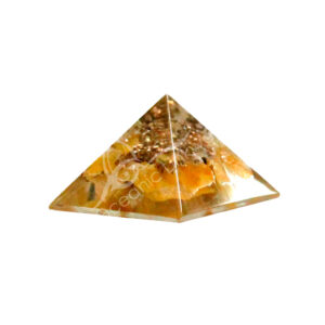 Orgone Yellow Agate Pyramid
