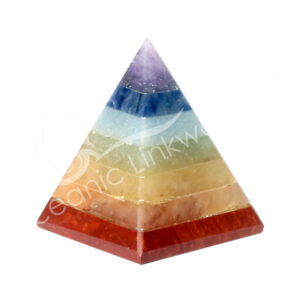 Polished Smooth Chakra Natural Stones Pyramid