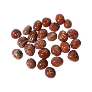 RUNE SET - JASPER, RED 18-22 MM