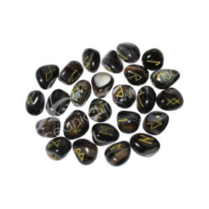 RUNE SET - ONYX, BLACK 18-22 MM