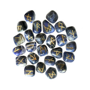 RUNE SET - SODALITE 18-22 MM