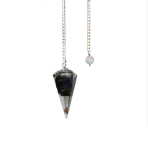 Shungite in Orgone Hexagonal Pendulum