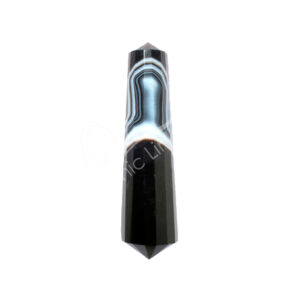 Black Zebra Onyx Double Terminated Point 16 Facets