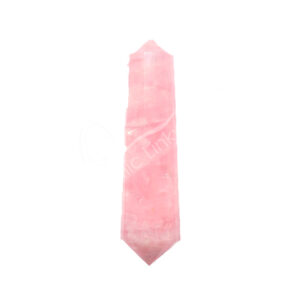Rose Quartz Double Terminated Point 16 Facets