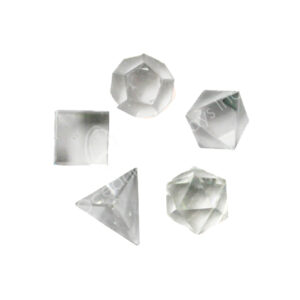 Crystal Quartz Platonic Solid (Set of 5)