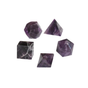 Amethyst Platonic Solid (Set of 5)