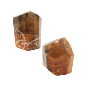 Polished Honey Caramel Calcite Free Shape with Inclusions