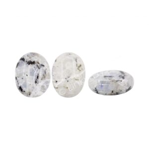 Polished Rainbow Moonstone Palm Stone