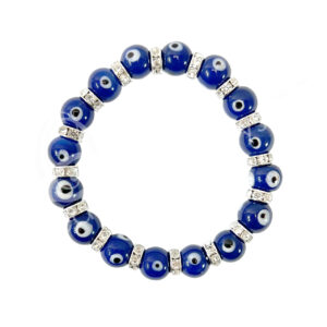 Blue Glass Evil Eye Bracelet