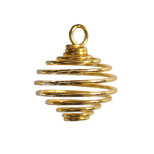 Gold Plated Cage Spring Pendant (Pack of 24)