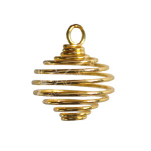 Gold Plated Cage Spring Pendant (Pack of 24)