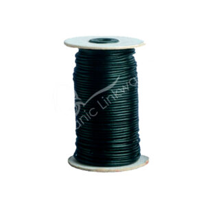 Black Leather Cord 1 mm 100 Yards