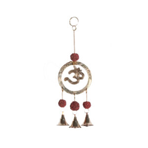 Om with Rudraksha Hanging Bells