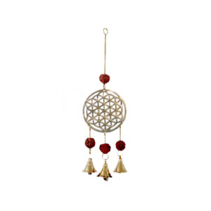 Flower of life with Rudraksha Hanging Bells
