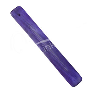 (CLOSE OUT) INCENSE HOLDER - WOOD PLAIN PURLE COLOR (DZ) 10"