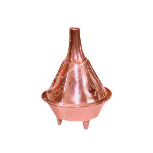 Copper-Plated Brass Cone Incense Holder (Pack of 6)