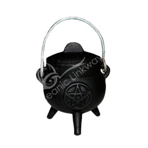 Iron Cast Cauldron Pentacle Design