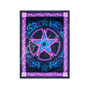 Celtic Pentacle Cotton Tapestry