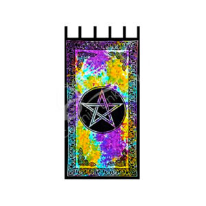 Curtain Cotton Pentacle Tie Dye Design