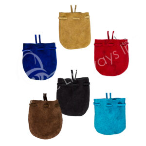 Mixed colors of Suede Bag with Strap (Set of 6)