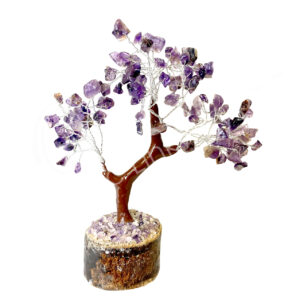 Amethyst 100 Beads Gem Tree 7.5"