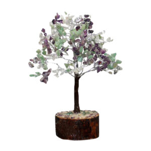 Green Aventurine, Crystal Quartz and Amethyst Gem Tree (300 Beads)
