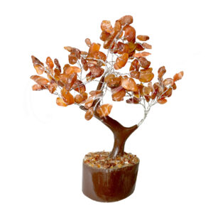 Carnelian 100 Beads Gem Tree 7.5"