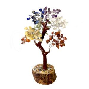 Chakra Stones 160 Beads Gem Tree 7.5-8"