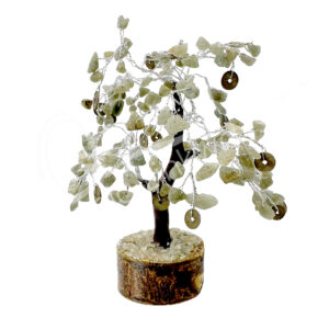 Green Aventurine Chinese Coin Gem Tree