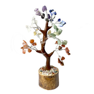 Chakra Stones 60 Beads Gem Tree 4.5-5"