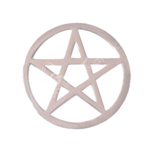 Brass Pentacle Silver Plated Plaque