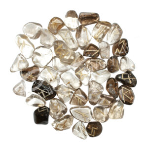 RUNE SET - SMOKY QUARTZ 18-22 MM