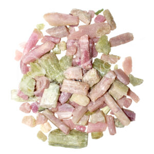 Rough Bicolor Tourmaline Straws