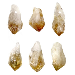 Rough Citrine with Hole Point Pendant