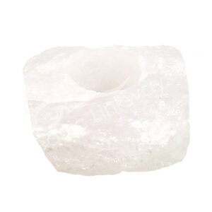 Rough Crystal Quartz Tealight Holder
