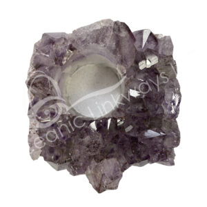 Amethyst B Druse Tealight Holder