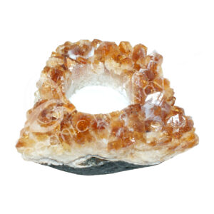 Citrine A Druse Tealight Holder