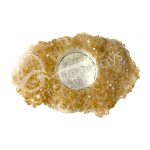 Citrine B Druse Tealight Holder