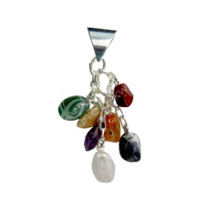 Chakra Tumbled Stones on Chain Pendant