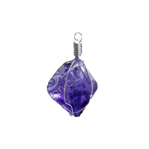 Amethyst Cage Point Pendant 1.75-2"