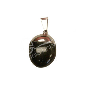 Black Tourmaline Tumbled Stone Pendant