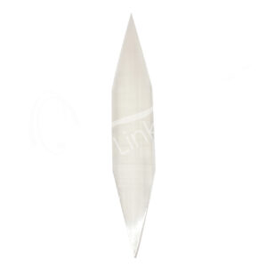 Selenite Double Point Charger Plaque