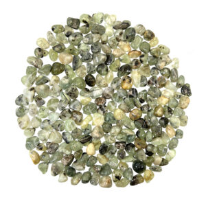 Prehnite with Rutile Tumbled Stones