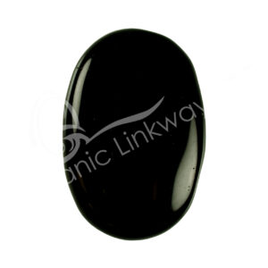 Polished Black Obsidian Palm Stone