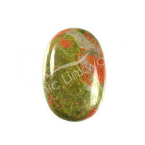 Polished Unakite Palm Stone